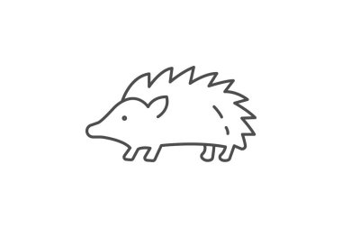 Kirpi, vektör, piksel mükemmel, çizer dosyası