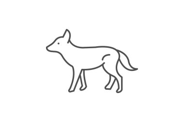 Wild Dog, vektör, piksel mükemmel, illüstratör dosyası