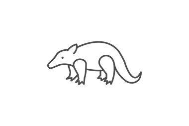 Pangolin, vektör, piksel mükemmel, illüstratör dosyası