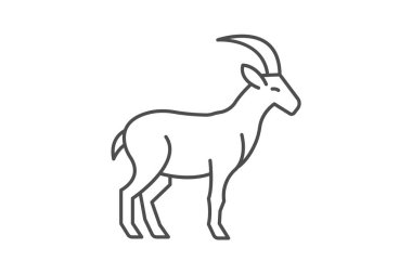 Ibex, vektör, piksel mükemmel, illüstratör dosyası