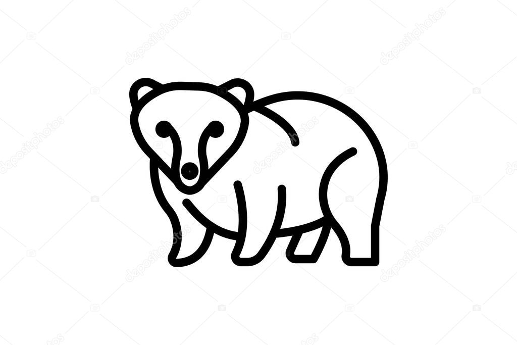 Badger, vector, pixel perfect, illustrator file