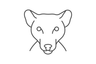 Fossa, vektör, piksel mükemmel, illüstratör dosyası