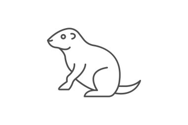 Çayır köpeği, vektör, piksel mükemmel, illüstratör dosyası