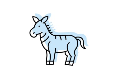 Zebra, vektör, piksel mükemmel, illüstratör dosyası