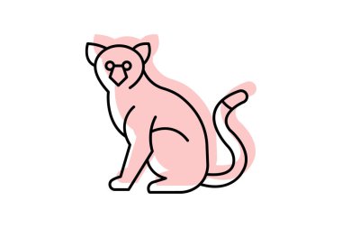 Lemur, vektör, piksel mükemmel, illüstratör dosyası