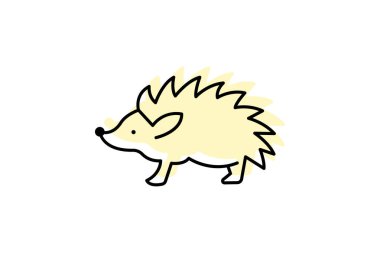 Kirpi, vektör, piksel mükemmel, illüstratör dosyası