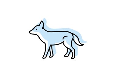 Wild Dog, vektör, piksel mükemmel, illüstratör dosyası