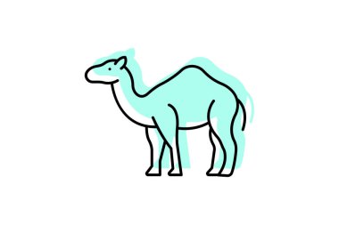 Deve, vektör, piksel mükemmel, illüstratör dosyası