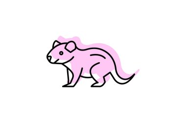 Tazmanya Canavarı, vektör, piksel mükemmel, illüstratör dosyası