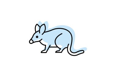 Bandicoot, vektör, piksel mükemmel, illüstratör dosyası