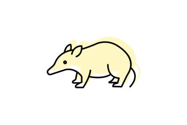 Tenrec, vektör, piksel mükemmel, illüstratör dosyası