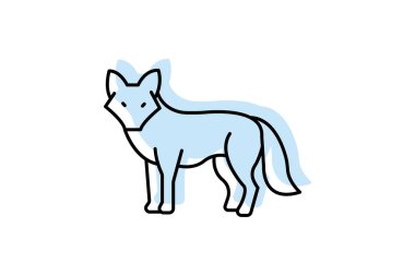 Dhole, vektör, piksel mükemmel, illüstratör dosyası