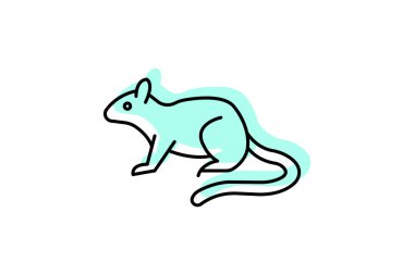 Ağaç Faresi, vektör, piksel mükemmel, illüstratör dosyası