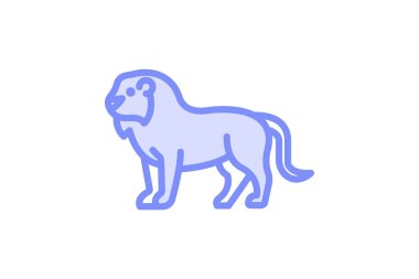 Aslan, vektör, piksel mükemmel, illüstratör dosyası