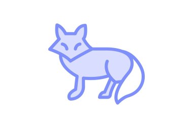 Tilki, vektör, piksel mükemmel, çizer dosyası