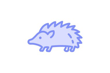 Kirpi, vektör, piksel mükemmel, çizer dosyası