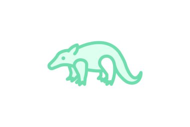 Pangolin, vektör, piksel mükemmel, illüstratör dosyası