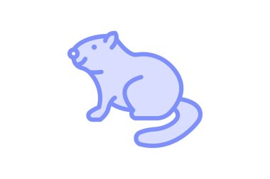 Kunduz, vektör, piksel mükemmel, illüstratör dosyası