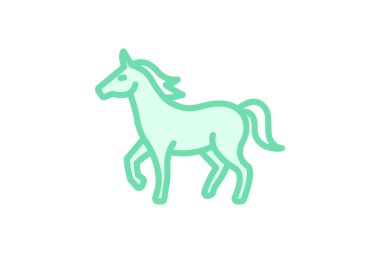 Vahşi At, vektör, piksel mükemmel, illüstratör dosyası