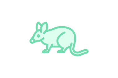 Bandicoot, vektör, piksel mükemmel, illüstratör dosyası