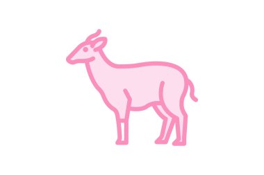 Nilgai, vektör, piksel mükemmel, illüstratör dosyası