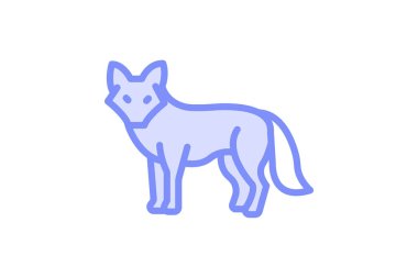 Dhole, vektör, piksel mükemmel, illüstratör dosyası