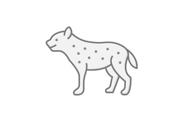 Sırtlan, vektör, piksel mükemmel, çizer dosyası