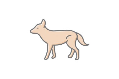 Wild Dog, vektör, piksel mükemmel, illüstratör dosyası