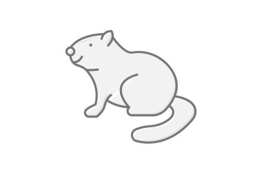 Kunduz, vektör, piksel mükemmel, illüstratör dosyası