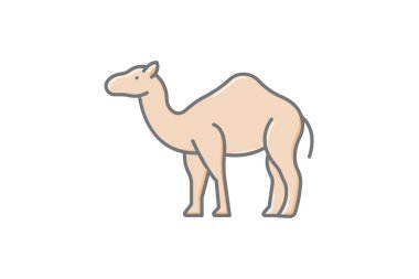 Deve, vektör, piksel mükemmel, illüstratör dosyası