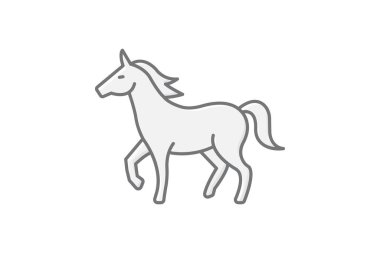 Vahşi At, vektör, piksel mükemmel, illüstratör dosyası