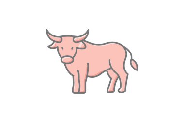 Yak, vektör, piksel mükemmel, illüstratör dosyası