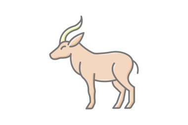 Sambar, vektör, piksel mükemmel, illüstratör dosyası