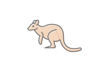 Ağaç Kangurusu, vektör, piksel mükemmel, illüstratör dosyası