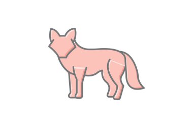 Dhole, vektör, piksel mükemmel, illüstratör dosyası