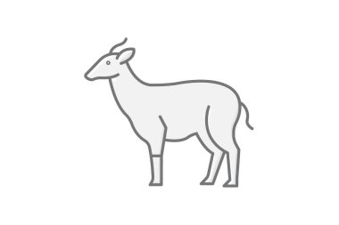 Nilgai, vektör, piksel mükemmel, illüstratör dosyası