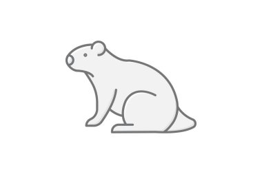 Köstebek, vektör, piksel mükemmel, illüstratör dosyası