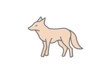 Maned Wolf, vektör, piksel mükemmel, illüstratör dosyası