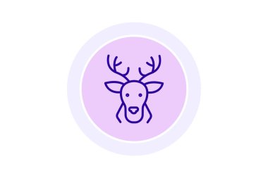 Ren geyiği, vektör, piksel mükemmel, çizer dosyası