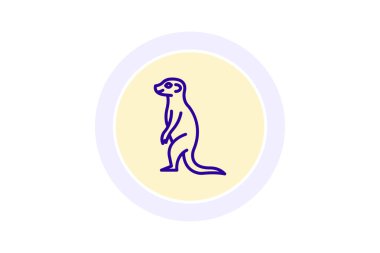 Meerkat, vektör, piksel mükemmel, illüstratör dosyası