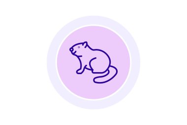 Kunduz, vektör, piksel mükemmel, illüstratör dosyası