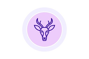 Pronghorn, vektör, piksel mükemmel, illüstratör dosyası