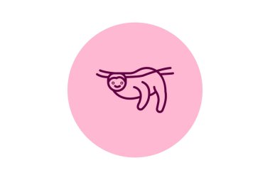 Tembellik, vektör, piksel mükemmel, illüstratör dosyası