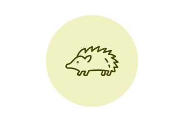 Kirpi, vektör, piksel mükemmel, çizer dosyası