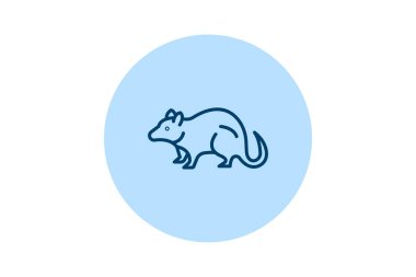 Opossum, vektör, piksel mükemmel, illüstratör dosyası