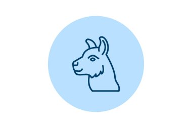 Lama, vektör, piksel mükemmel, çizer dosyası