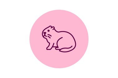 Coypu, vektör, piksel mükemmel, illüstratör dosyası