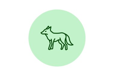 Maned Wolf, vektör, piksel mükemmel, illüstratör dosyası