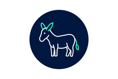 Vahşi Eşek, vektör, piksel mükemmel, illüstratör dosyası