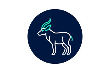 Sambar, vektör, piksel mükemmel, illüstratör dosyası